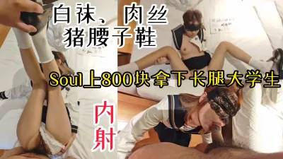 [原创] 【露脸内射】soul上800块钱搞定的女大学生，Jk肉丝白袜猪腰子鞋